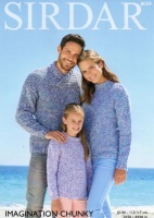 Knitting Pattern - Sirdar 8059 - Imagination Chunky - Sweaters